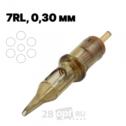 Картриджи для художественной татуировки EZ Revolution C1023M1C-1 Round Magnum 23, 0,30 мм, коробка 20 шт.