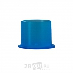 Колпачки для краски Tattoo Caps TA-222A, Плоское основание, Синие, 17 мм