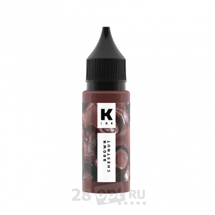 Краска для художественной татуировки КРАСКА Tattoo Ink, Коричневый каштан, 15 мл