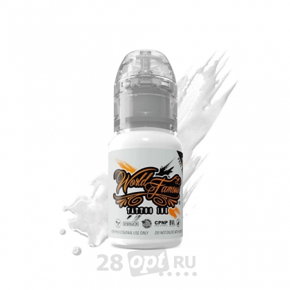 Краска для художественной татуировки World Famous Tattoo Ink, Fuji Mountain Mixing White, 15 мл