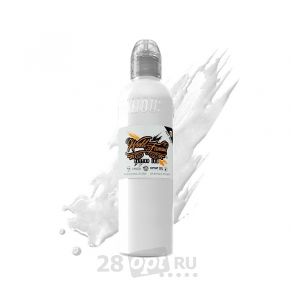 Краска для художественной татуировки World Famous Tattoo Ink, Fuji Mountain Mixing White, 120 мл