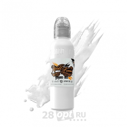 Краска для художественной татуировки World Famous Tattoo Ink, Fuji Mountain Mixing White, 60 мл
