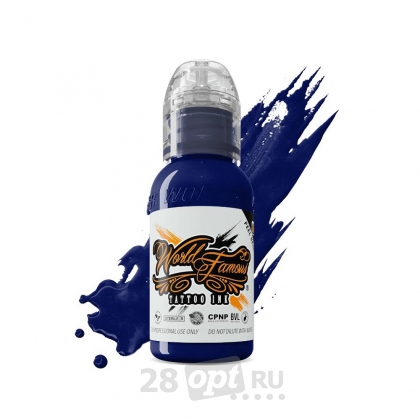 Краска для художественной татуировки World Famous Tattoo Ink, Jay Freestyle Blue, 30 мл