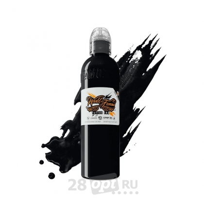 Краска для художественной татуировки World Famous Tattoo Ink, Pitch Black, 120 мл