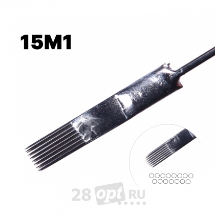 Иглы для художественной татуировки Black Bird, Magnum 15, коробка 50 шт.