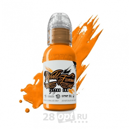 Распродажа, Краска для художественной татуировки World Famous Tattoo Ink, BTK Marigold Twine, 30 мл