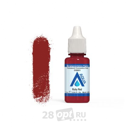 Распродажа, Пигмент для косметического татуажа Aqua, Ruby Red