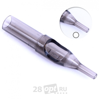 Уцененный товар Тату-наконечник Round Professional Tip 14, Gray fog, коробка 50 шт.
