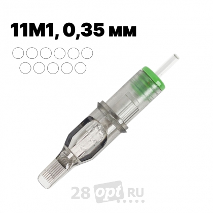 Картриджи для художественной татуировки EZ Revolution RC1211M1-1 Magnum 11, 0,35 мм, коробка 20 шт.