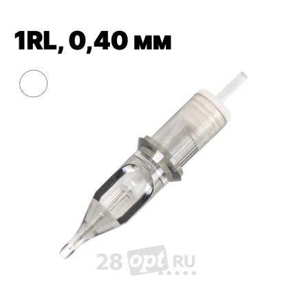 Картриджи для художественной татуировки EZ Revolution C1401RLT Round Liner 1, 0,40 мм, коробка 20 шт.