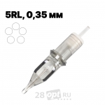 Картриджи для художественной татуировки EZ Revolution RCT1205RLT Round Liner 5, 0,35 мм, коробка 20 шт.