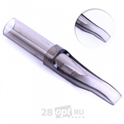 Уцененный товар Тату-наконечник Flat Professional Tip 11, Gray fog, коробка 50 шт.