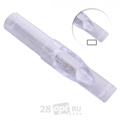 Уцененный товар, Тату-наконечник Magnum Professional Tip 13, Clear, коробка 50 шт.